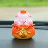 Cerdo Caqui Suave Dibujo Animado Lindo Cerdo Caqui Adorno para Coche Adorno Creativo para Consola Central Dropshipping