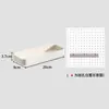 Accesorios para panel perforado ganchos decorativos estante de almacenamiento de agujero redondo organizador de escritorio de montaje en pared pegatinas magnéticas