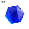 Dados de Cristal al por Mayor Dungeons and Dragons Azul Oscuro Dados para Juegos de Mesa 7 Dados de Cristal Esmerilado al por Mayor