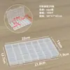 Caja de Almacenamiento para Decoraciones de Uñas con 28 Compartimentos Caja de Almacenamiento Apertura Separada Mini Caja de Diamantes Caja de Plástico Transparente Caja de Ferretería Caja de Componentes