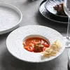 Conjunto Criativo de Louça Cerâmica Textura Rocha Mocha High-End Fosco Tigela de Arroz Japonesa Prato Peixe Prato para Molho