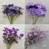 Flores de Boda Moradas, Flores Artificiales, Decoración de Salón de Bodas, Arreglos Florales, Flores para Techo, Flores para Piso, Decoraciones de Boda al por Mayor
