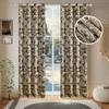 Cortinas Blackout Jacquard Duas Cores Mármore Preto Transfronteiriças Perfuradas para Sala de Estar e Quarto Cortinas Prontas Dropshipping Temu