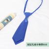 En stock corbata infantil de doble capa corbata infantil de color liso poliéster seda actuación de equipo corbata pequeña fabricante de corbatas Shengzhou