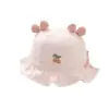 Gorros para Bebé para Primavera y Otoño, Sombreros tipo Cubo para Bebés, Sombreros con Protección Solar para Niñas Pequeñas, Sombreros de Pescador para Bebés Niñas Recién Nacidas de Otoño