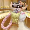 Beige Agua Mismo Estilo Encanto Dorado para Teléfono Oro Puro 999 Peluche Kuromi Hello Kitty Accesorio para Bolso Llavero