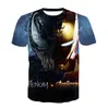 Amazon 2020 Verano Europeo y Americano Niños Impresión Digital 3D Clásico Camiseta de Manga Corta Directo de Fábrica Top Infantil