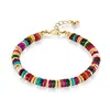 Pulseras de Colores de Verano de Moda Transfronterizas Europeas y Americanas con Pulseras de Cuentas con Diseño de Nicho y Estilo Bohemio Ajustables