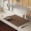 Tapete de Drenagem para Cozinha Coreana Tapete Absorvente de Diatomito para Bancada de Bar Tapete Isolante Anti-Queimadura Lugar Americano Tapete de Mesa Tapete para Secar Louça