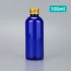 Botella de Aluminio con Tapa de 100ml, Botella para Loción, Botella para Líquidos, Botella Vacía de Plástico PET, Botella de Agua Cosmética Portátil, Botella de Muestra