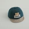 Comercio exterior súper lindo gorro de bebé gorra de visera suave oso LUCKY de dibujos animados gorra de béisbol para bebé sombrero para el sol