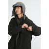 FORN3 Marca de Moda de Estilo Japonés Retro Tridimensional Bolsillo Sin Cuello Ropa de Algodón Ligero Abrigo de Invierno para Hombre Abrigo de Algodón Cárdigan N910