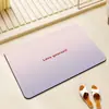 Alfombrilla de Piso para Baño Azul Fresco, Alfombra Absorbente de Agua y Antideslizante de Tierra de Diatomeas para Entrada de Baño, Cabina de Ducha, Alfombrilla Resistente a la Suciedad y de Secado Rápido