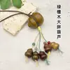 Pingente de Cabacinha Multi-Tesouro de Sândalo Verde e Ébano Negro, Ornamento de Fortuna e Prosperidade, Corrente de Bolsa, Chaveiro, Corrente de Celular, Presente e Cabacinha Colecionável