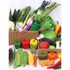 Simulación modelo de verdura y fruta falso verduras verdes pimiento rojo espuma plástica maíz rábano calabaza adornos decorativos accesorios