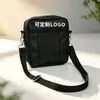 Bolso Bandolera Retro Tela Oxford Bolso para Teléfono Mochila de Hombre Bolso Casual para Hombre Gama Alta Venta al por Mayor Se Puede Imprimir LOGOTIPO