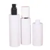 Venta al por mayor 100ml 120ml 150ml Botella Atomizadora para Loción Esencia Set para Cuidado de la Piel Cilíndrica Empaque de Venta Caliente