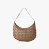 Bolso de Piel de Oveja Tejido a Mano Estilo Coreano Nueva Llegada Diseño Nicho para Mujer Bolso de Cuero Genuino de Alta Gama para Mujer Bolso de Hombro Portátil de Moda