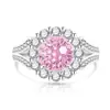 Anillo de girasol con corte de fuegos artificiales de piedras preciosas coloridas, superventas europeo y americano transfronterizo para mujer, joyería electrochapada en oro real, transmisión en vivo y dropshipping