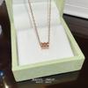 Collar de Cadena para Clavícula de Diseño Nicho Dulce y Elegante de Lujo Ligero Japonés y Coreano, Temperamento de Acero de Titanio que no se Desvanece, Accesorios de Collar para Mujer
