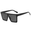 Gafas de sol de una pieza de tendencia europea y americana 2020 para hombres y mujeres, gafas de sol vintage con diseño de uñas de arroz, gafas de sol cuadradas de moda con borde cruzado