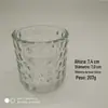 Vendas de fábrica copo de vidro transparente para vela copo para vela de aromaterapia DIY castiçal quadrado redondo copo pequeno para vela artesanato