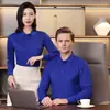 Camisa Polo Manga Longa Roupa de Trabalho Logo Personalizado Estampado Gola Reversível Camisa Corporativa para Funcionários Grupo Empresarial Roupa de Trabalho Bordado