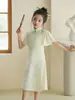 Vestido Cheongsam para Niña 2026 Verano Nuevo Estilo Estilo Chino Vestido Infantil Moda Vestido de Princesa para Bebé Vestido Infantil