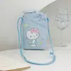 Bolso Cruzado de la Serie Familiar Sanrio con Licencia Oficial HELLO KITTY Bolsa para Teléfono Móvil Bolso Mini Portátil