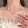 Acessórios de Colar de Pérolas em Prata Esterlina S925 Feminino Nicho Não Desbota Alto Padrão Versátil Corrente de Clavícula Corrente de Suéter Outono e Inverno