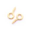 Tornillo de ojo de oveja, cuerno, cabeza redonda, anillo colgante, hilo autorroscante, clavo, gancho pequeño, colgante, bricolaje, joyería hecha a mano, accesorios de metal