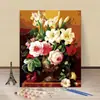 Girasol Pintado a Mano Acrílico Coloreado DIY Pintura al Óleo Digital Flor Van Gogh Picasso Monet Amanecer Impresionismo 40*50