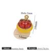 Serie de Dibujos Animados Goteando Aceite Colgante de Fruta Acero Inoxidable Joyería Collar Pulsera Colgante de Fresa Plátano Manzana Accesorios