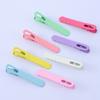 Pinza para el cabello sin costuras de 6 cm, Pinza lateral pequeña y plana para el cabello de niños, Pinza de pico de pato de color caramelo para flequillo, Accesorio para el cabello en stock