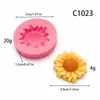 Peonía, Paeonía, Girasol, Dalia, Flor Kansang, Combinación de Flores de Rosa Vela de Yeso Aromaterapia Silicona Hecha a Mano