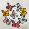 Libro Rojo Pequeño Decoración de Pared de Mariposa de Simulación DIY Accesorios de Flores Impresión 3D Pegatinas de Pared de Mariposa Hogar al por Mayor