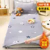 Funda de colchón de terciopelo de leche de invierno, dormitorio estudiantil de vellón de coral 90x190, sábana de cama con forro de vellón y grosor extra, funda de colchón
