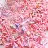 Anillos de Resina de Dibujos Animados para Niños, Anillos de Colores Caramelo, Joyería para Niñas, Anillos Pequeños de Plástico de Dibujos Animados de Princesas, Transfronterizo