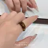 Anel Geométrico de Resina com Gradiente Irregular Europeu e Americano Transfronteiriço para Mulheres, Novo Design de Nicho, Anel Minimalista Retrô Exagerado