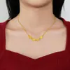 Colar Pingente Ping An Joy Feminino Nacional Tendência Novo Chinês 2025 Novo Luxo Leve Elegante Corrente para Clavícula Presente para Namoradas