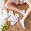 Calcetines Finos de Verano para Mujer, Calcetines Invisibles Antibacterianos, Absorbentes de Sudor, con Ribete de Encaje, Resistentes al Olor, Calcetines Cortos Antideslizantes, Calcetines Bajos de Algodón para Mujer, Transpirables