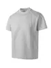 Camiseta de manga corta resistente estilo americano para hombre, atuendo de chico duro para el verano, camiseta elástica ajustada con cuello pequeño, camiseta básica de verano