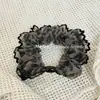 Diadema de Encaje Azul con Estampado de Leopardo de Gama Alta para Mujer, Diadema Vintage de Perlas, Suave con el Cabello, Banda Elástica