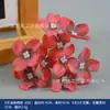 Flor Artificial Roja Flor de Seda Borgoña Retro Caja de Flores para Boda Flor de Pared para Souvenir Arreglo Floral Decoración de Ramo Accesorios para Fotos