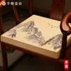 Cadeira de sequoia com almofada de látex, conjunto de mesa de chá e cadeiras de madeira maciça antiderrapante de estilo chinês de alta qualidade, incluindo almofadas de assento e almofadas de encosto estilo oficial