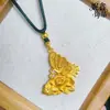 Nuevo Colgante de Flor de Peonía y Mariposa Tallado a Mano Estilo Chino para Mujer, Alta Retención de Color, Cadena de Suéter de Mariposa de Moda, Cadena para Clavícula de Mariposa de la Suerte