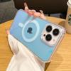 Funda Magnética con Recubrimiento de Color Adecuada para Funda de Teléfono Apple 17 Pro Max iPhone 16 Gradiente de Color Colorido Láser Transparente 15 Funda Dura