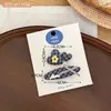 Novos prendedores de cabelo de tecido na cor café, versáteis e fofos, adequados para meninas, estilosos prendedores para franja, presilhas laterais e acessórios de cabelo elegantes.