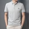 Camisa Polo para Hombre 2026 Verano Nuevo Estilo Para Persona de Mediana Edad Casual Color Sólido Delgada Transpirable Negocios Cuello Camisero Camiseta de Manga Corta para Hombre