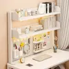 Estante de Armazenamento para Mesa de Estudo de Estudante Tendência Organizador de Mesa de Trabalho Mesa de Computador Prateleira de Painel Perfurado Multicamadas